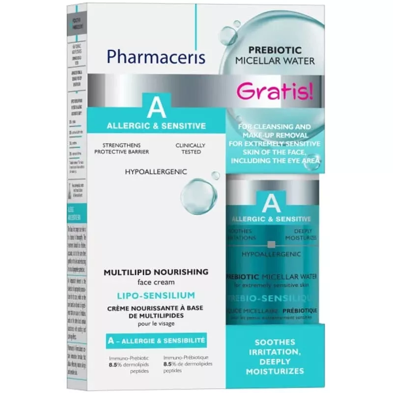 *Набор Pharmaceris А (Крем LIPO-SENSILIUM мультилипидный 50мл+Вода мицел.PREBIO-SENSILIQUE 100мл)
