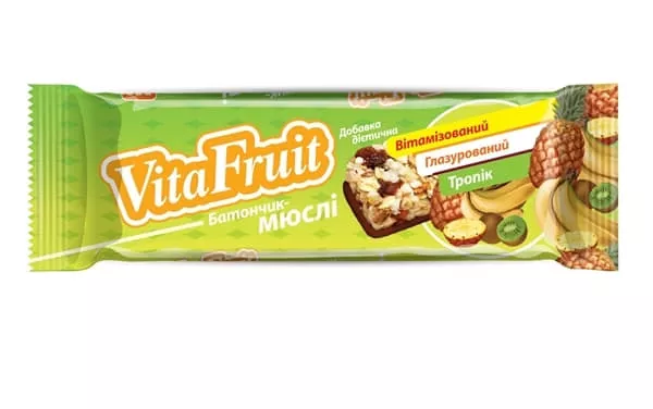 *Батончик-мюсли Vita Fruit тропик 25г