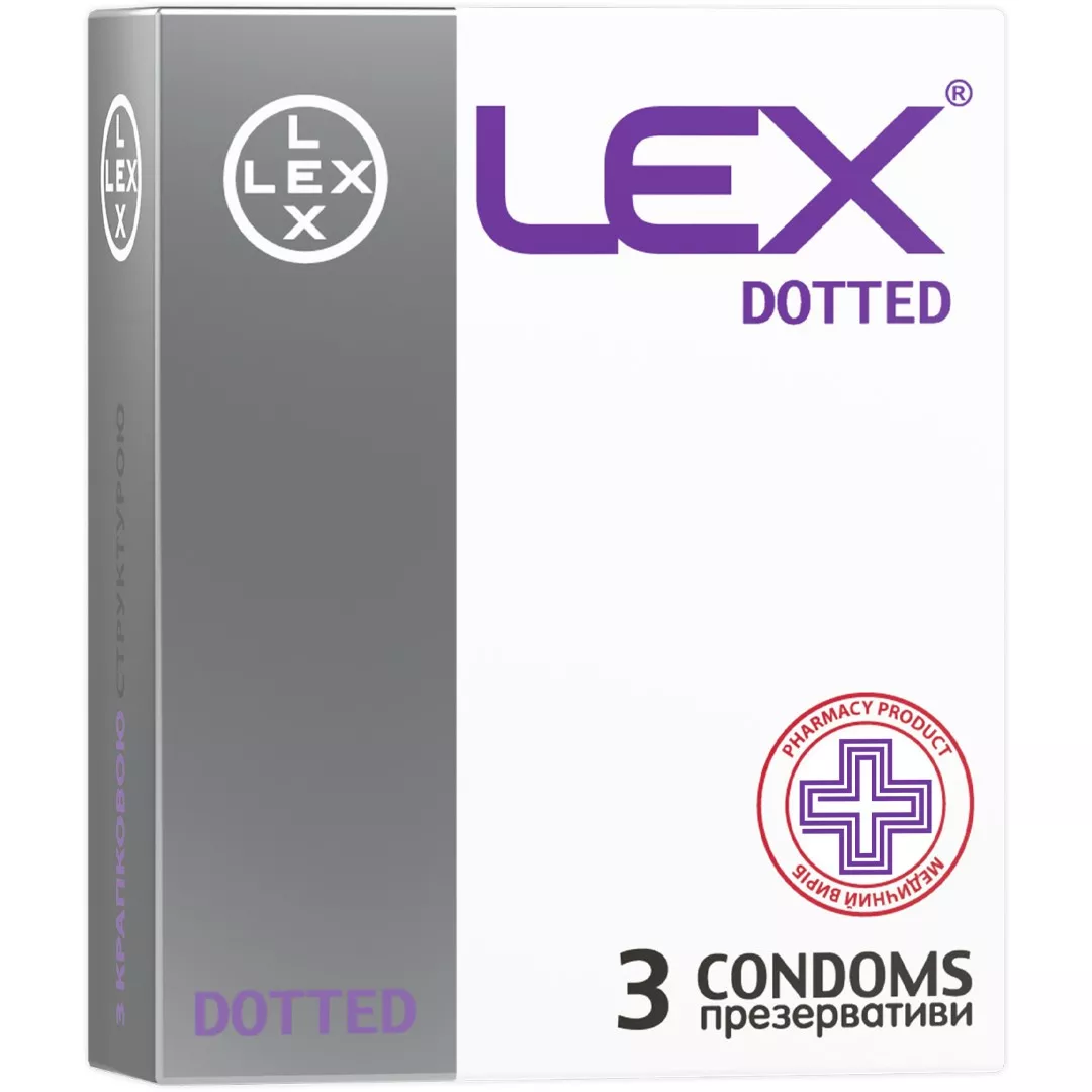 *Презерватив LEX Dotted №3 точечные