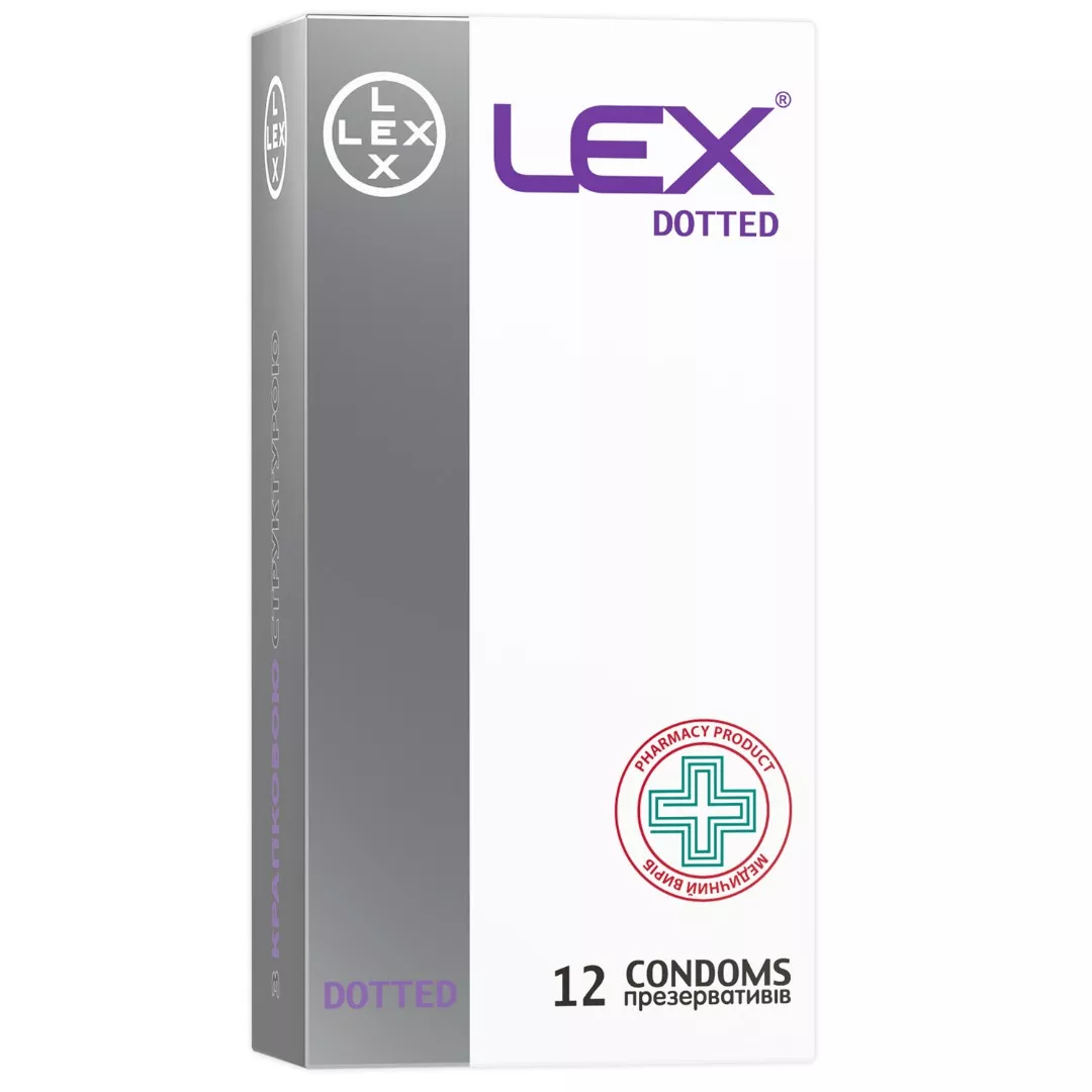 *Презерватив LEX Dotted №12 точечные