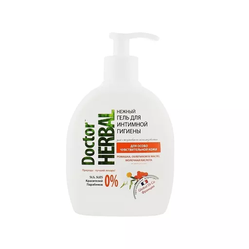 *Dr Herbal гель д/интимной гигиены Ромашка+облипиховое масло 300мл