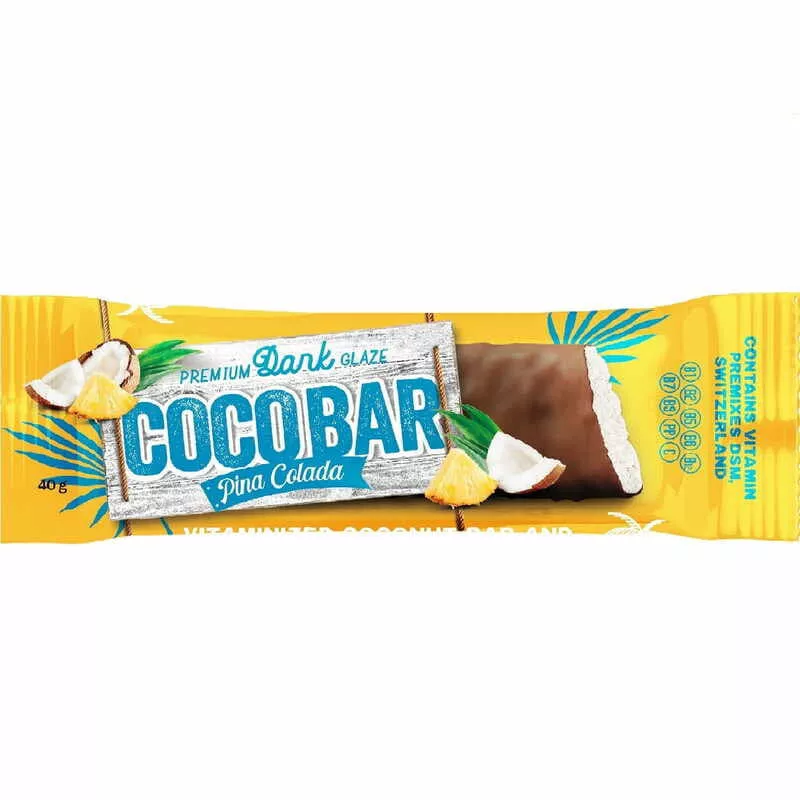 *Батончик Coco Bar кокосовый Pina Colada в шоколадной глазури 40г
