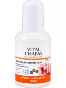 *Жидкость д/снятия лака Лимон Vital Charm, 50мл