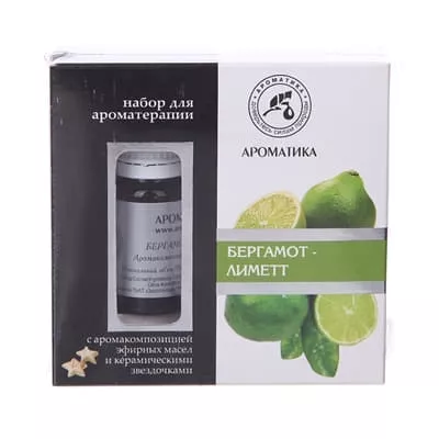 *Набор Ароматика д/ароматерапии Бергамот - Лиметт с керам. звездочками