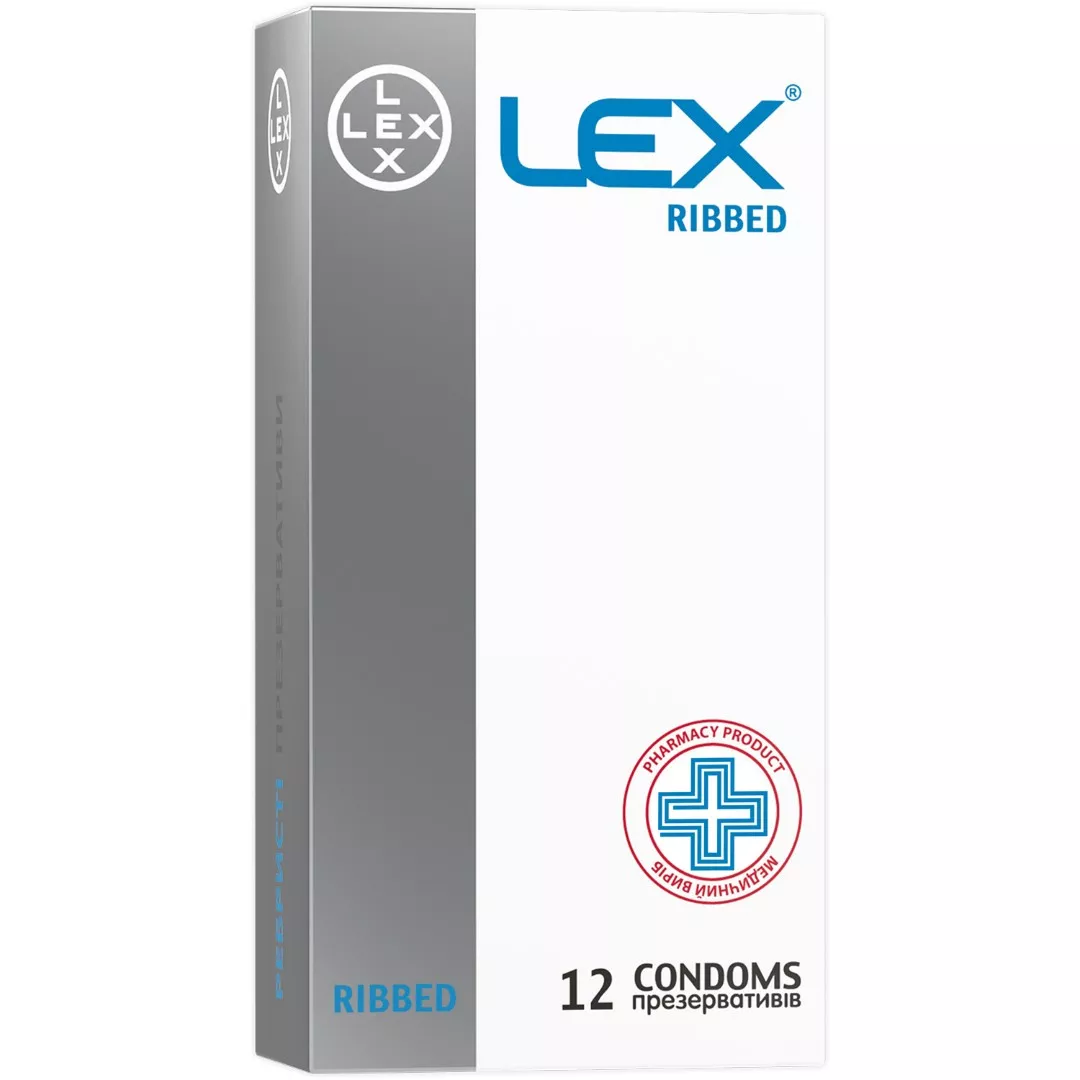 *Презерватив Лекс LEX Ribbed №12 ребристые