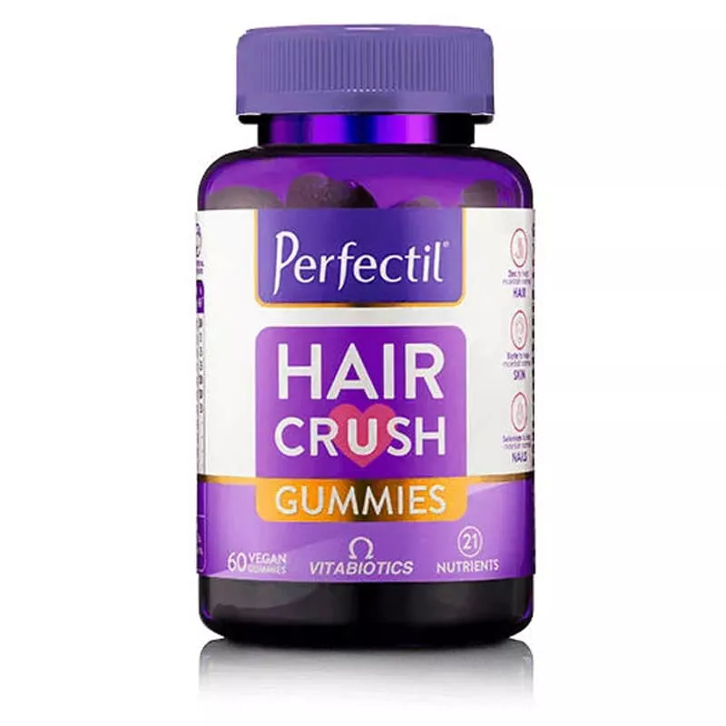 *Перфектил Hair Crush Gummies д/повреждённых волос жев. паст. N60
