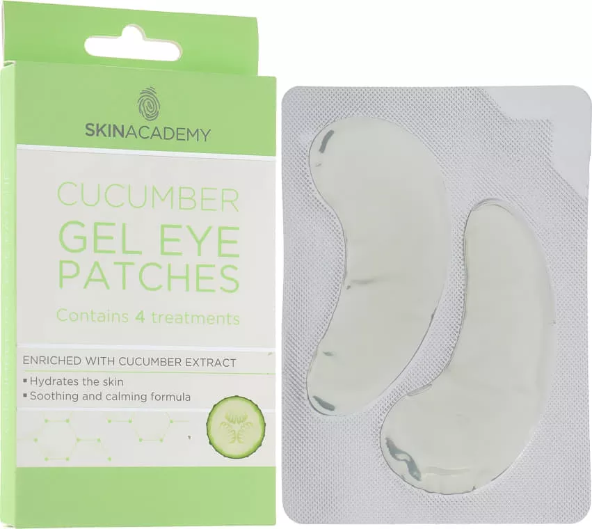 *Skin Academy патчи под глаза гелевые Cucumber 4 пары