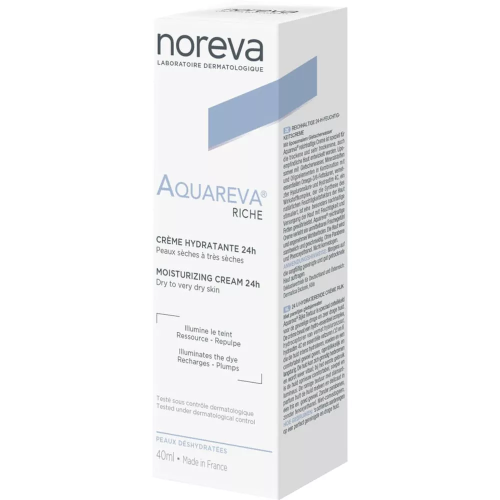 *Крем увлажняющий Noreva Aquareva Creme Hydratante Riche 24 часа насыщенная текстура, 40 мл P01055