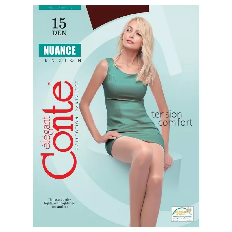 *CONTE колготы жен. Nuance 15 den 4 Nero
