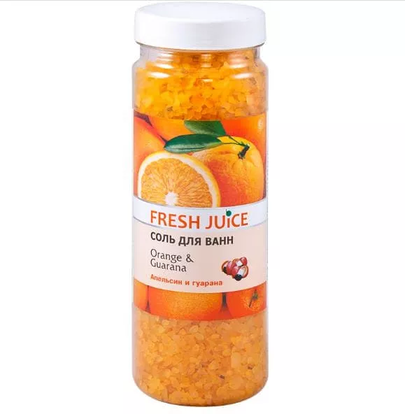 *Соль д/ванн Fresh Juice Orange & Guarana 700г