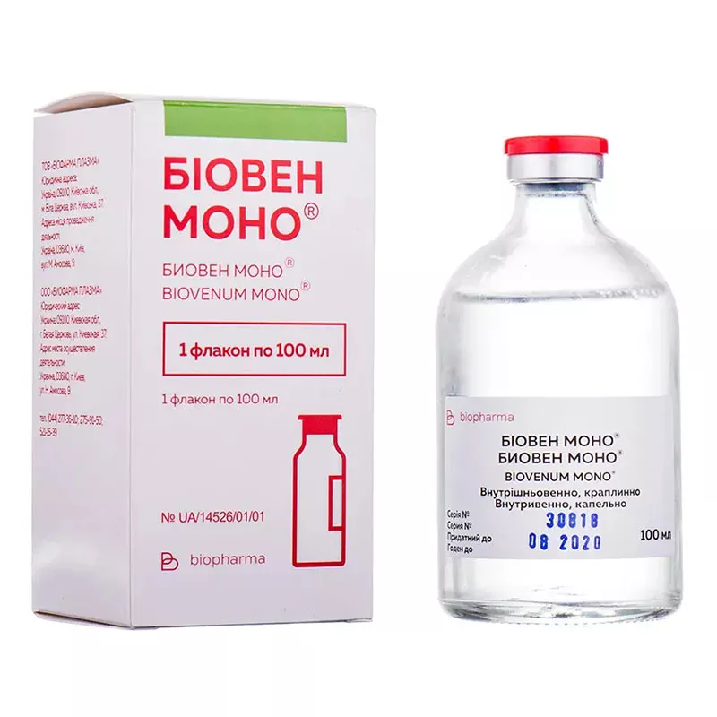 Биовен моно р-р д/инф. 5% 100 мл № 1 бут.