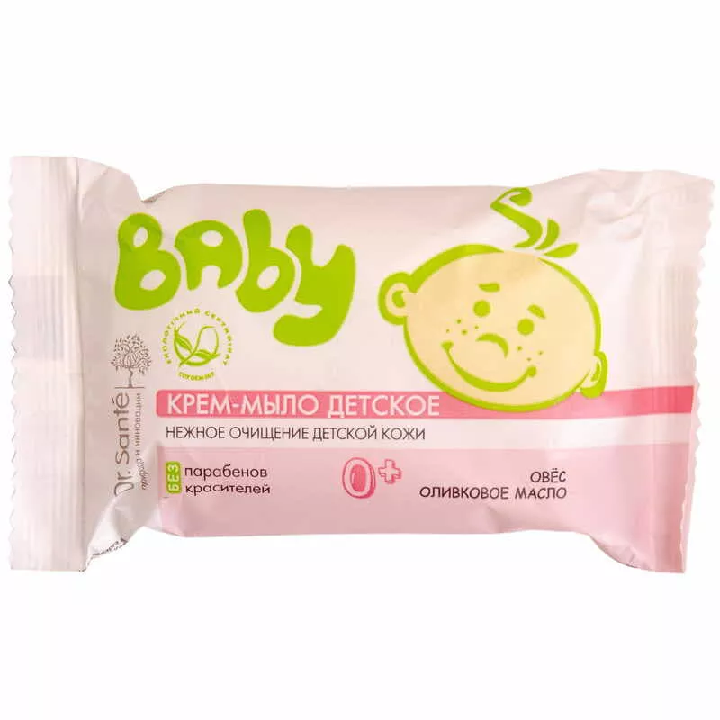 *Dr.Sante Baby мыло детское Овес-оливковое масло 90г