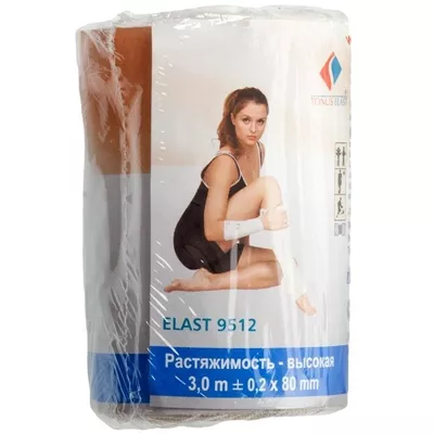 *Бинт эластичный Tonus Elast 9512 средней раст. 3 м х 8 см