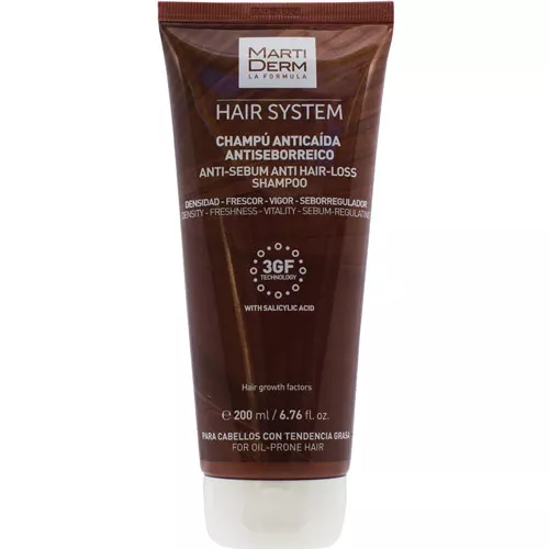 *MARTIDERM Hair System шампунь п/выпадения вол. антисеборейный 200мл