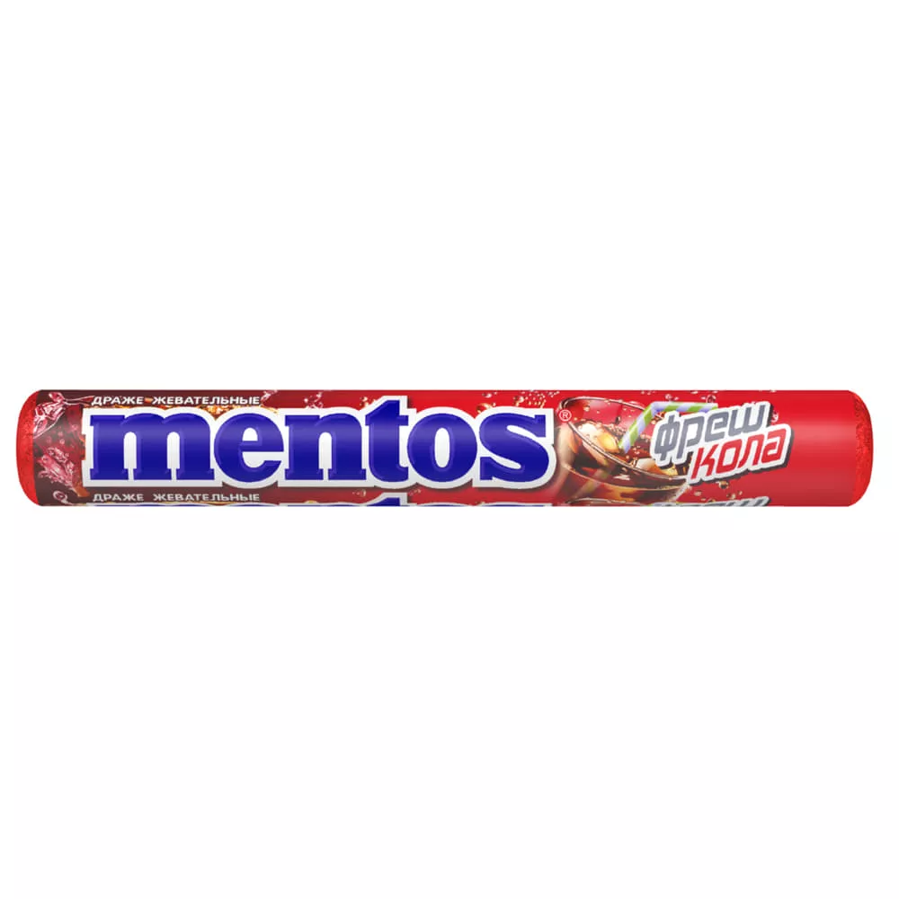 *Драже жевательные Mentos Кола 37,5 г