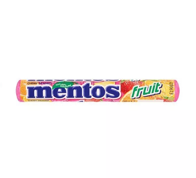 Драже жевательные Mentos Фрукты 37 г