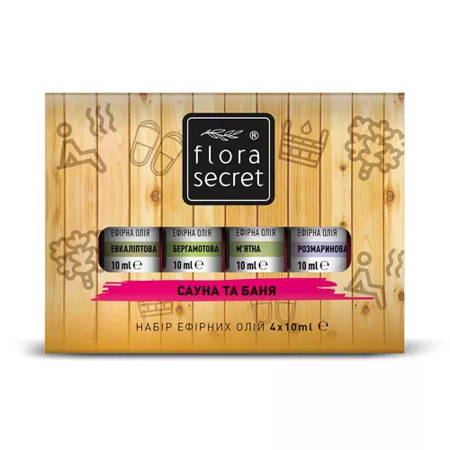 *ДУБЛЬ Набор эфирных масел Flora Secret Сауна и Баня 40 мл