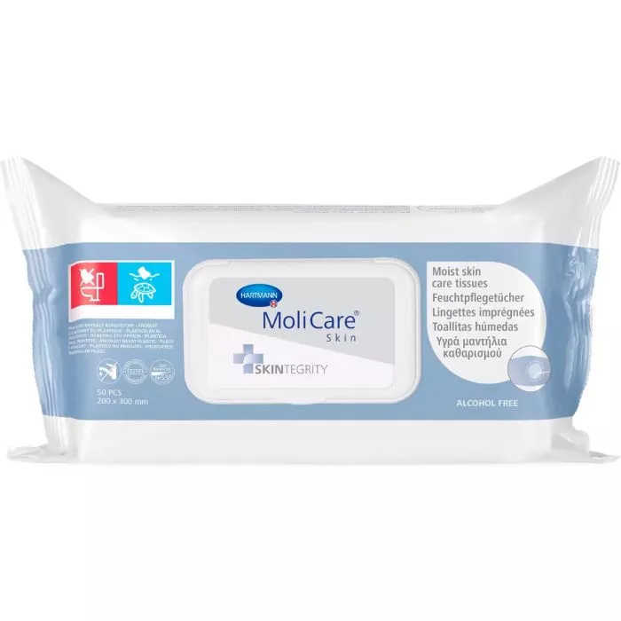 *MoliCare Skin Салфетки влажные гигиенические №50