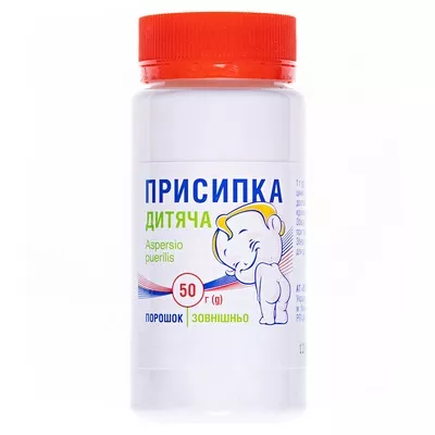 Присыпка детская порошок 0.1 г/г по 50 г в банке