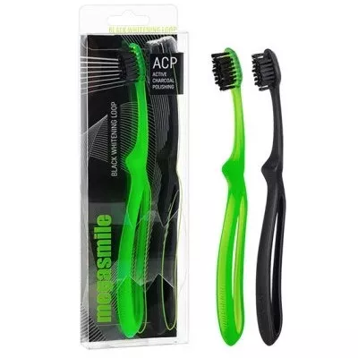 *Зубная щетка Megasmile Loop Black Whitening 2шт