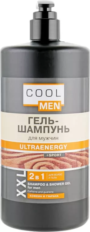*Гель-шампунь Cool Men Ultraenergy Sport 2 в 1 1л