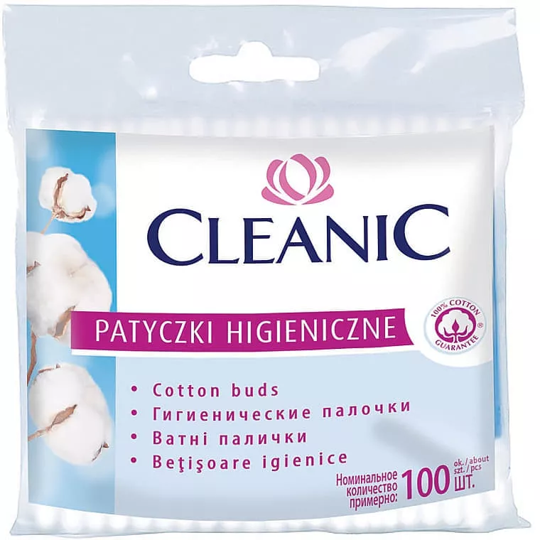 *Cleanic ватные палочки №100 банка