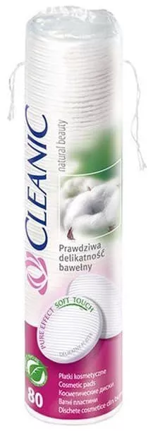 *Cleanic ватные диски №80