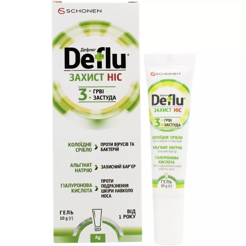 *Дефлю Защита Нос гель 10г Акция