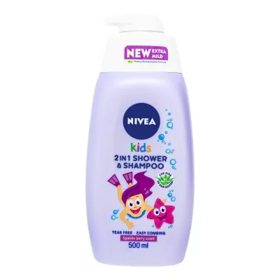 *NIVEA гель-шампунь детский 2в1 д/девочек 500мл 84589