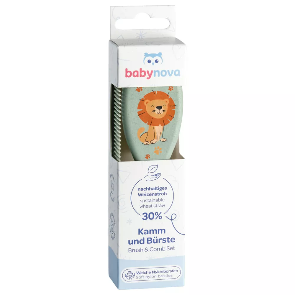 *BABY NOVA термочашка с трубочкой 250мл голуб.