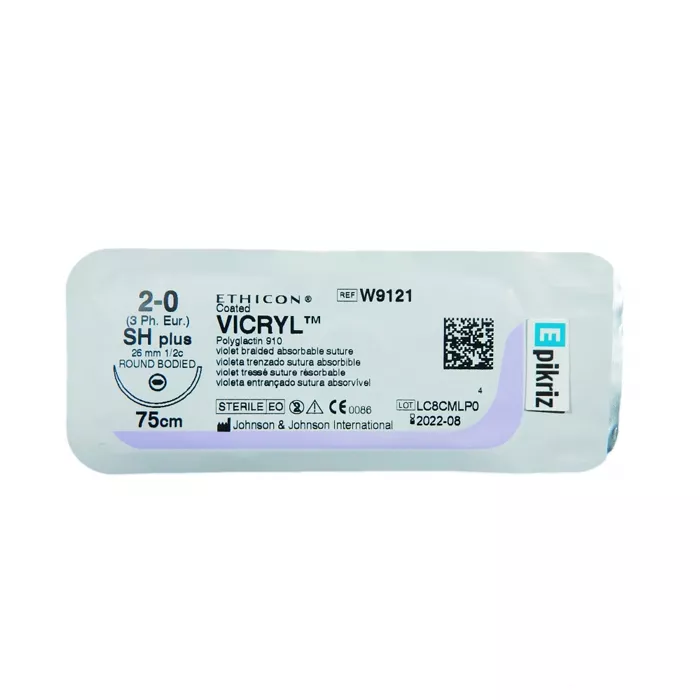 *Викрил 2/0 игла 1/2 R30 Optime 18S30 фиолет. 75см