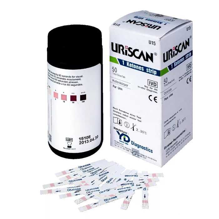 *Тест-полоски URISCAN для исследования мочи U15 Ketone 1 №50