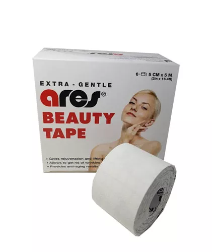 *Кинезио тейп Ares Beauty 5 м х 5 см космет.