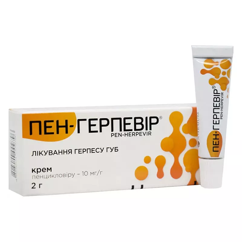 Пен-герпевир крем 10 мг/г по 2 г в тубах