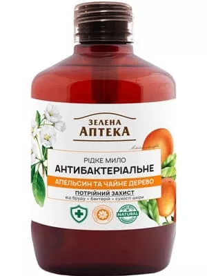 *ЗА мыло жидкое Антибактериальное Апельсин и чайное дерево 460мл
