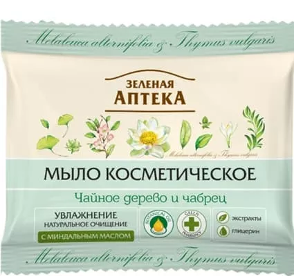 *ЗА Мыло Чайное дерево и чебрец 75г
