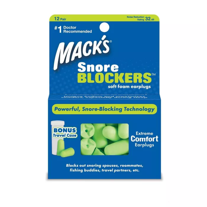 *Беруши SNORE BLOCKERS мягкие салат. №68 (полиуретан) от шума (1 пара)