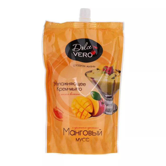 *Мыло жидкое Dolce Vero Манговый мусс 500мл дой-пак