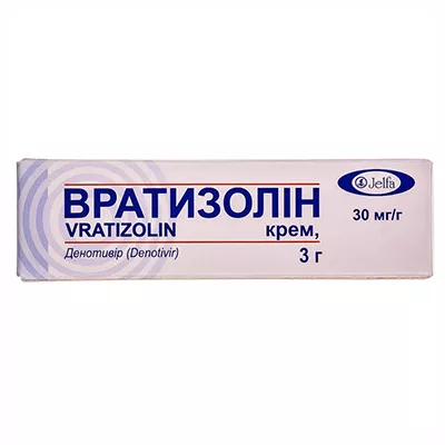 Вратизолин крем 30 мг/г по 3 г в тубах