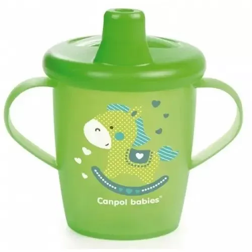 Кружка-непроливайка Canpol 31/200 зеленая
