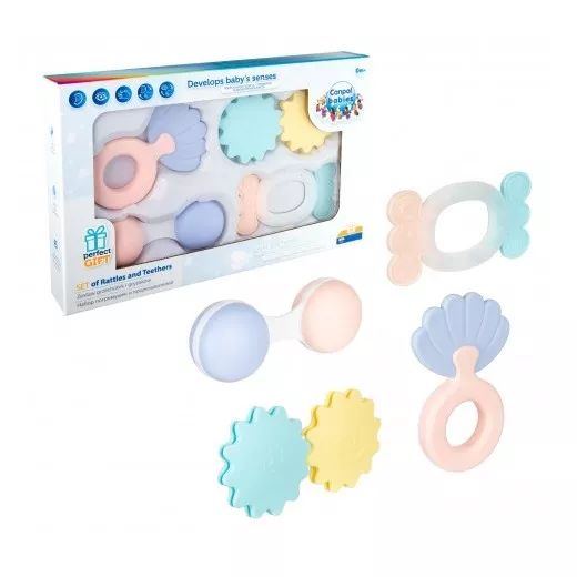 Набор Canpol 79/401 первых погремушек Pastel