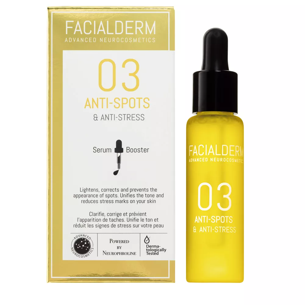 *Сыворотка-бустер Facialderm против пигментных пятен и антистресс 30 мл