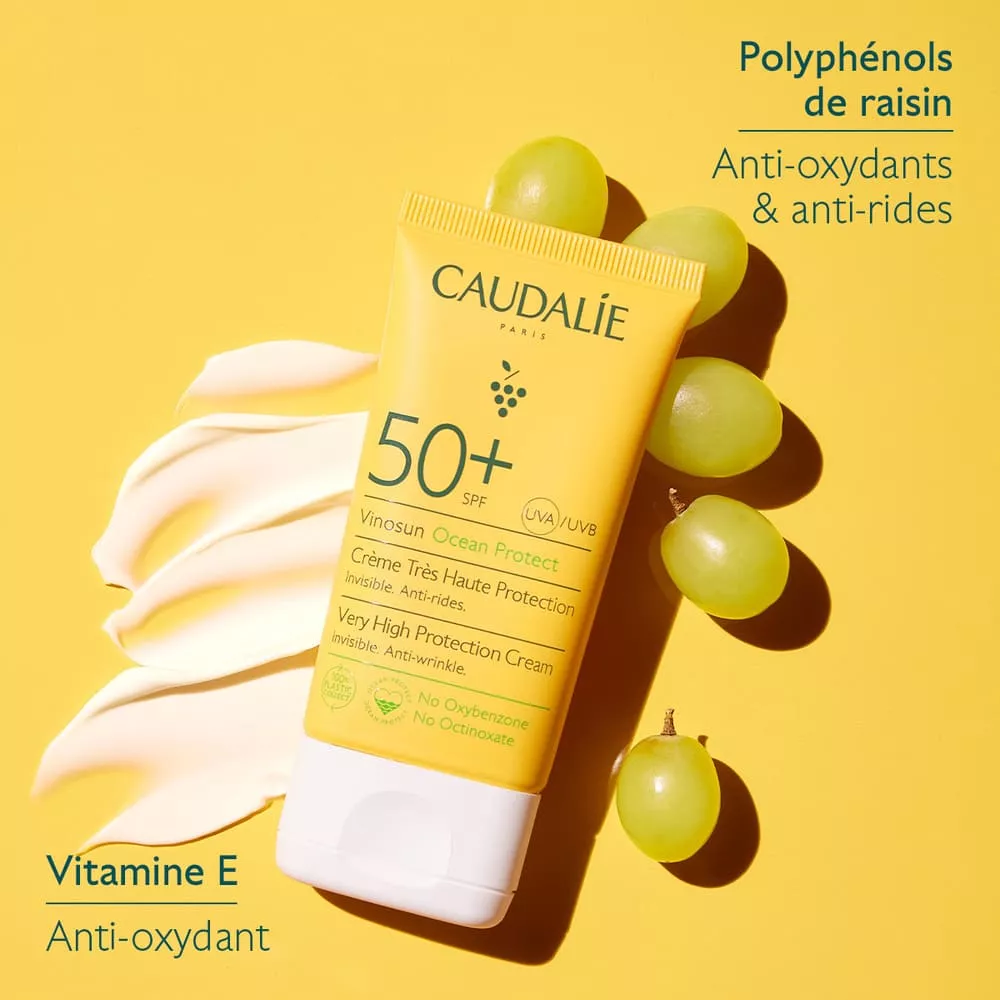 *Крем Caudalie 374 Vinosun Солнцезащитный SPF 50 50 мл