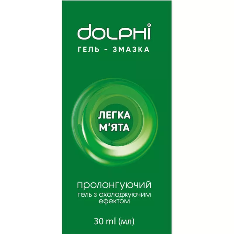 *Гель-смазка Dolphi Light Mint пролонгирующая 30мл