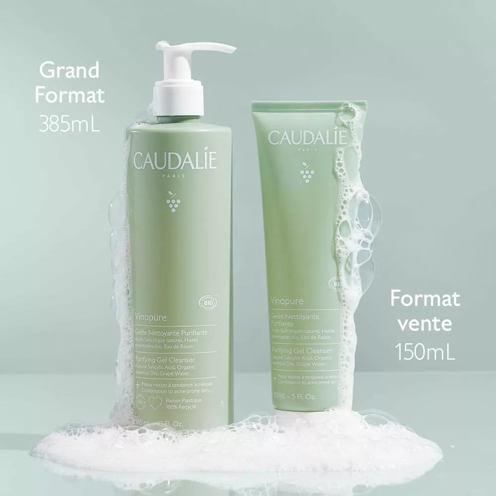 *Желе Caudalie 406 Vinopure для очищения кожи лица 385 мл