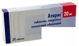*Аторис табл. п/о 20 мг №30
