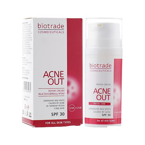 *Крем Biotrade Acne Out SPF30 для лица восстанавливающий 30 г