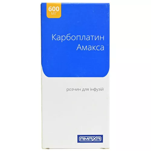 Карбоплатин Амакса раствор для инфузий 10 мг/мл по 60 мл во флаконе 1 шт.