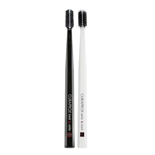 *Набор Зубных щеток Curaprox White is Black Duo Ultrasoft d 0,10 мм №2