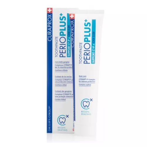 *Зубная паста Curaprox PerioPlus Support гиалур. кисл. и 0,09% хлоргексидина 75 мл